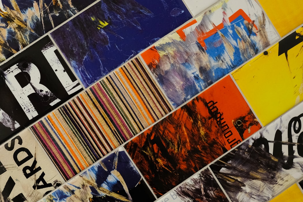 Swatches of different trademark designs